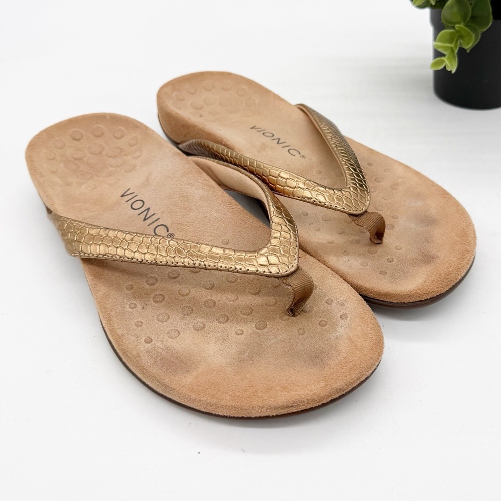 Vionic Dillon Toe-Post Supportive Sandal Size 8 S… - image 2